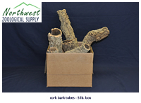 cork bark tubes - 5 lb. box
